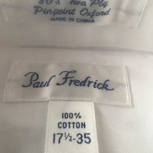 6 Paul Fredrick new monogrammed french cuff shirts